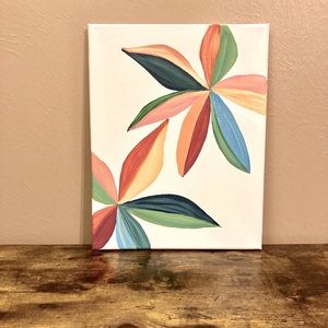 Abstract Wall Art - Tropical 11” x 13”